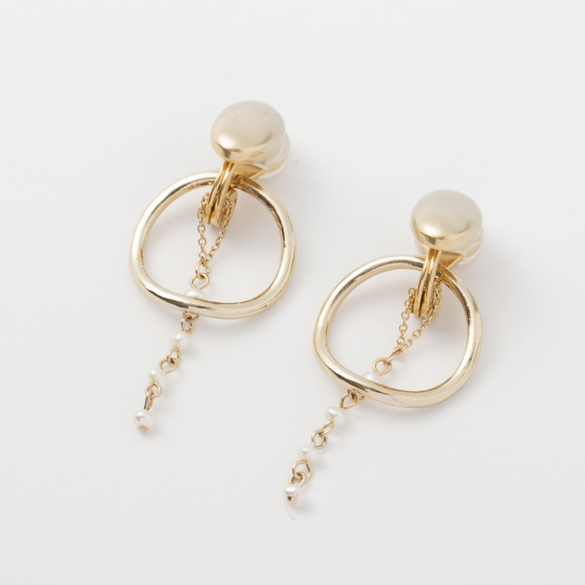 Ouca/マルチwayイヤリング Iライン×ウェーブ